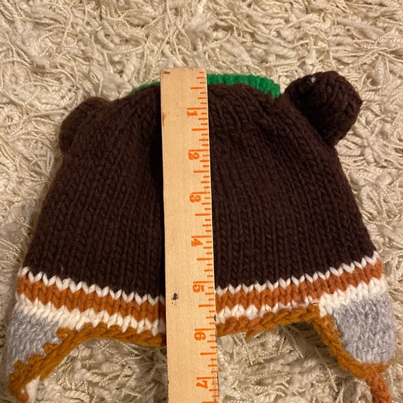 Bundle NEW Artisan HAND KNIT Kids Cold Weather  kids animal Winter Hat Cap - Picture 10 of 16